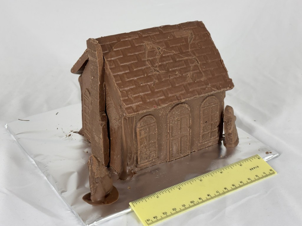Chocolate house without decoration