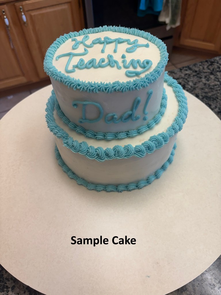 Cake with borders