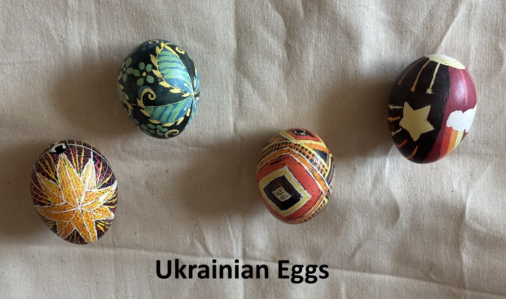 Decorated eggs